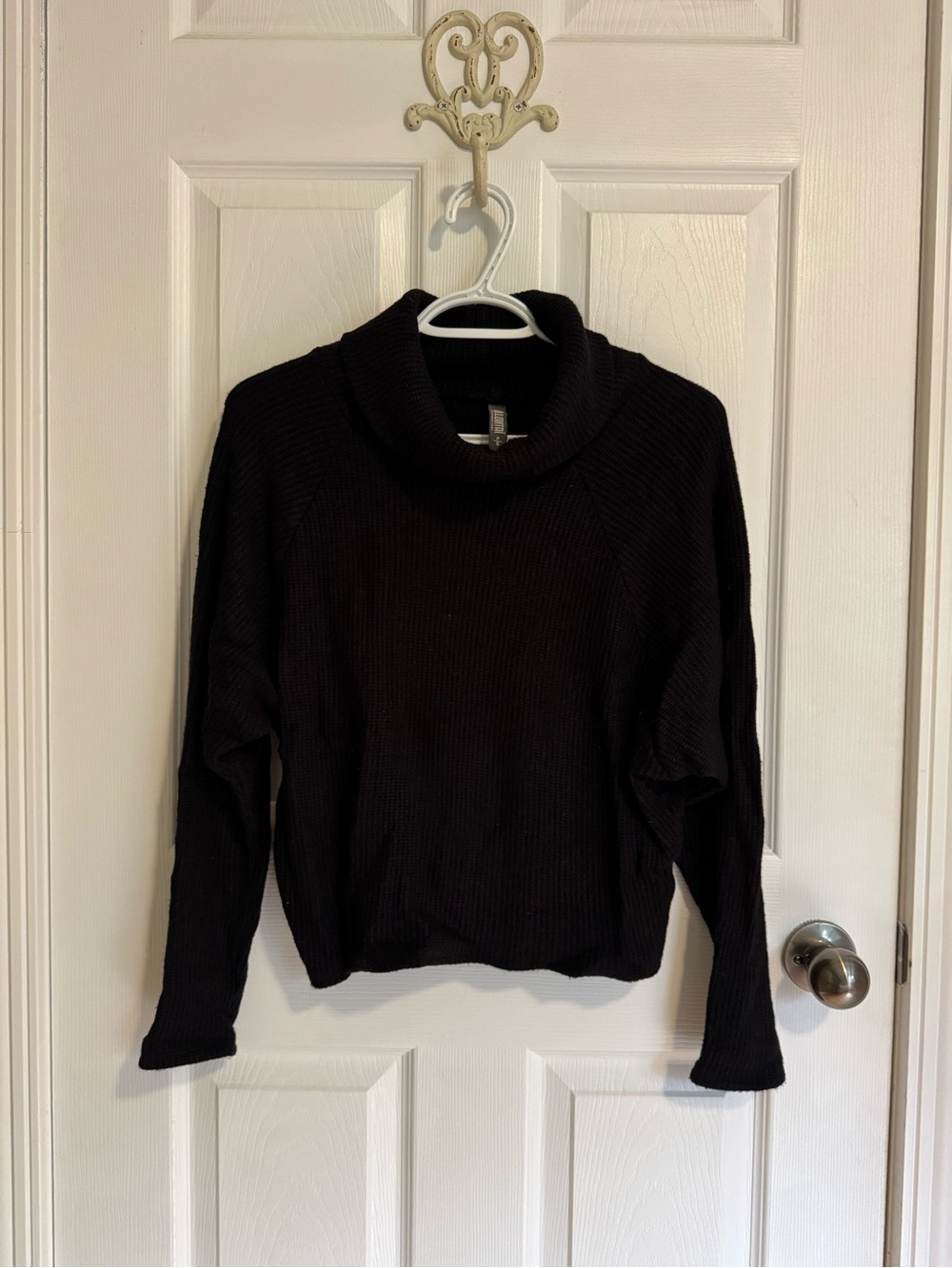 Cozy Black Cowl-Neck Sweater